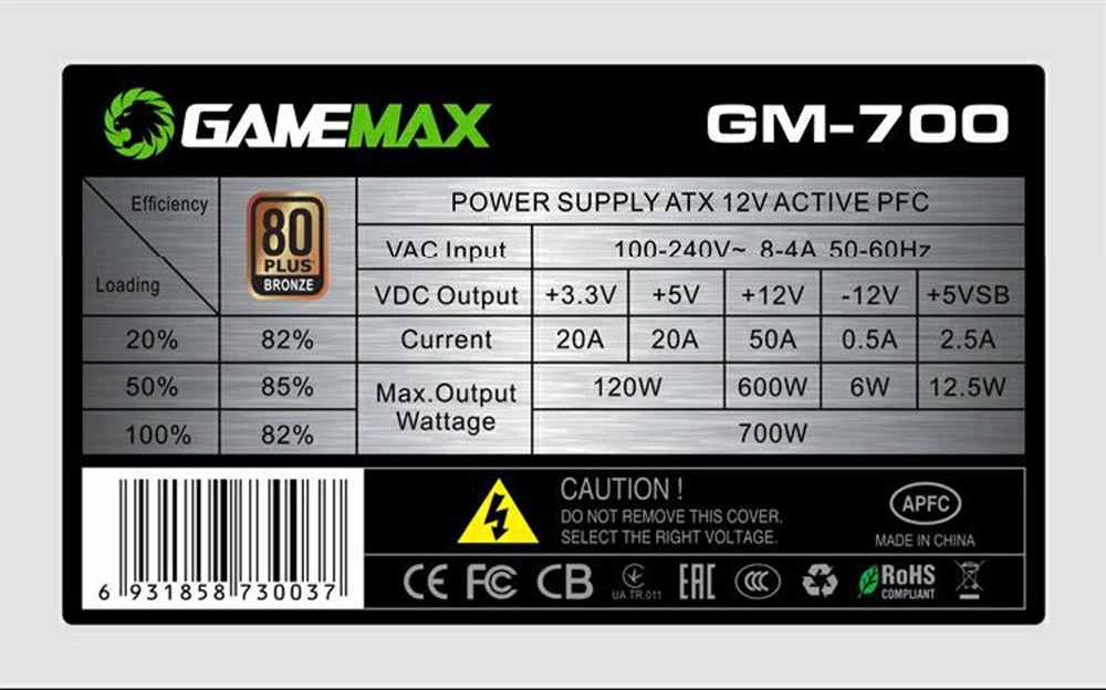 پاور - منبع تغذیه گیم مکس Gamemax GM 700