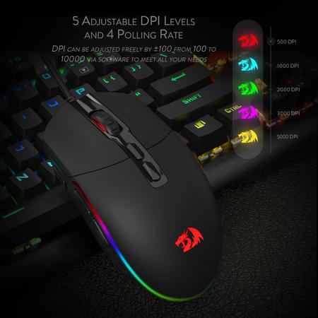 موس گیمینگ ردراگون Redragon INVADER M719