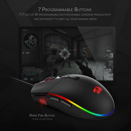 موس گیمینگ ردراگون Redragon INVADER M719