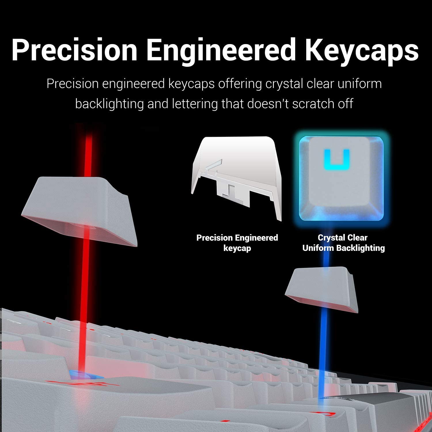 کیبورد گیمینگ ردراگون Redragon K552 KUMARA WHITE