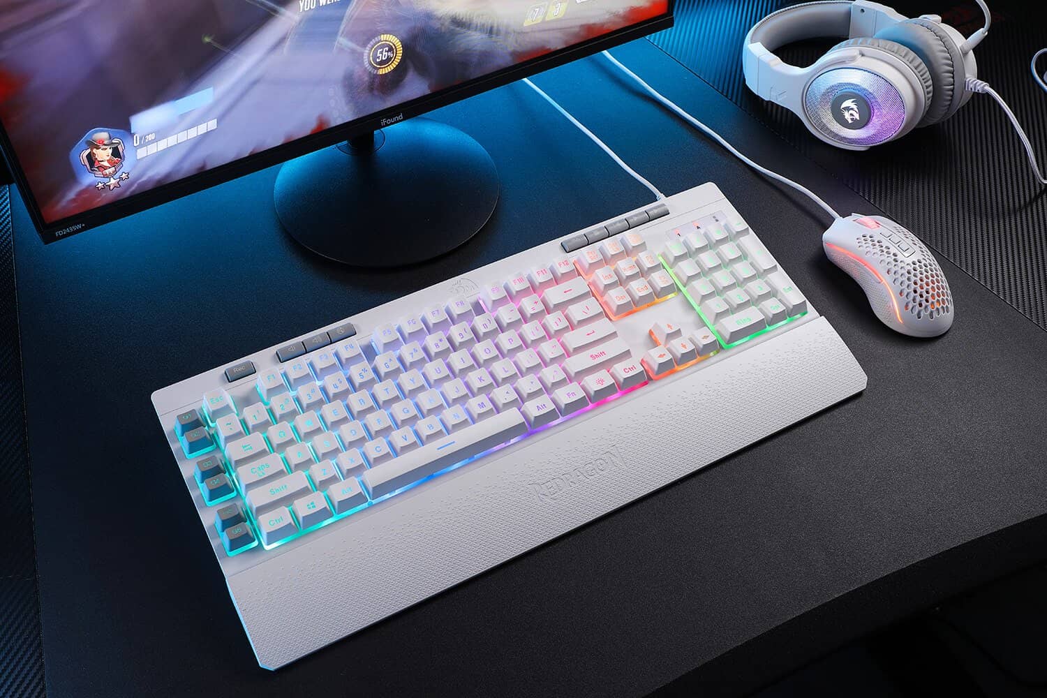 کیبورد گیمینگ ردراگون Redragon SHIVA K512 White