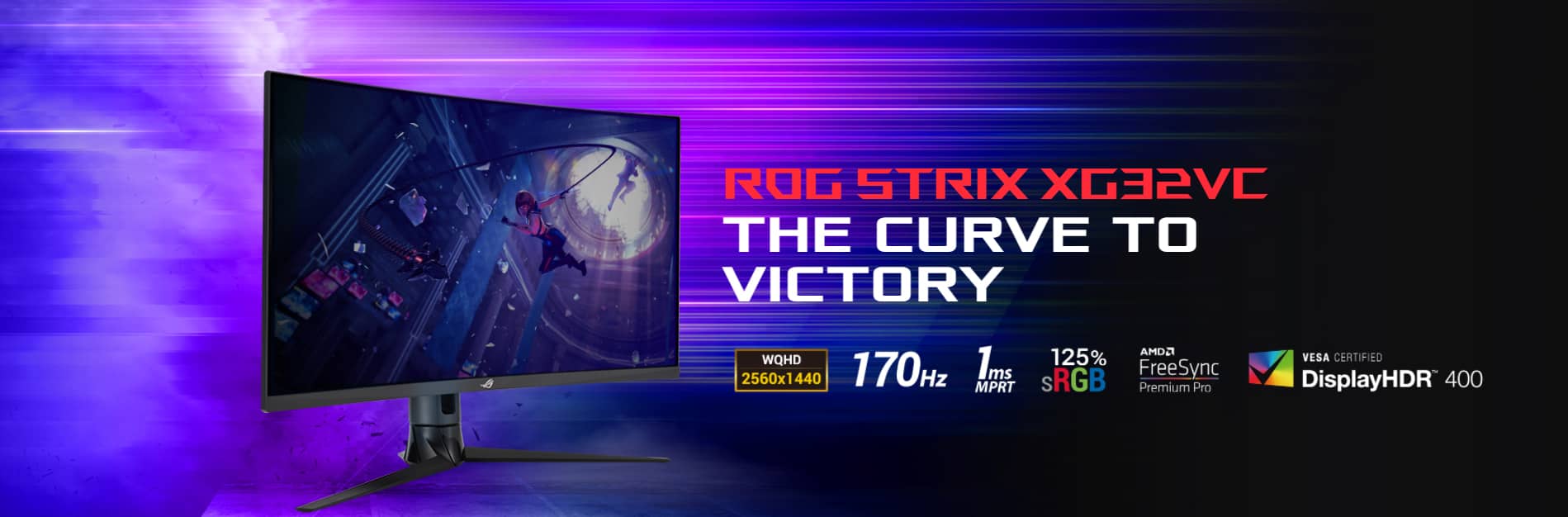 مانیتور گیمینگ ایسوس Asus ROG STRIX XG32VC