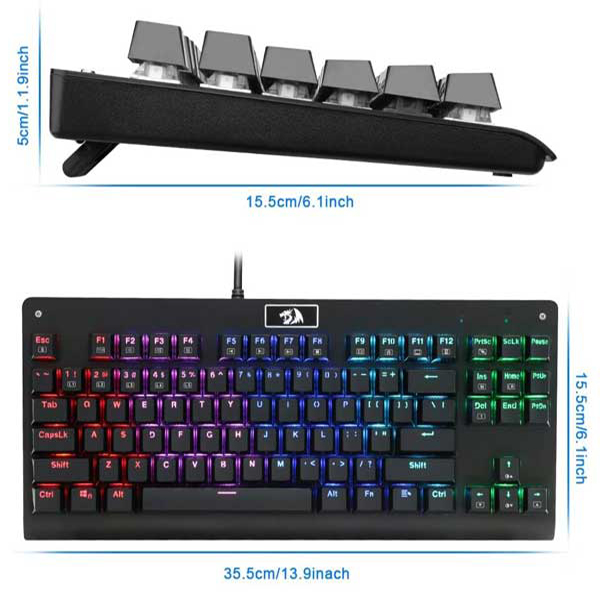 کیبورد گیمینگ ردراگون Redragon DARK AVENGER K568 RGB کیبورد گیمینگ ردراگون Redragon DARK AVENGER K568 RGB