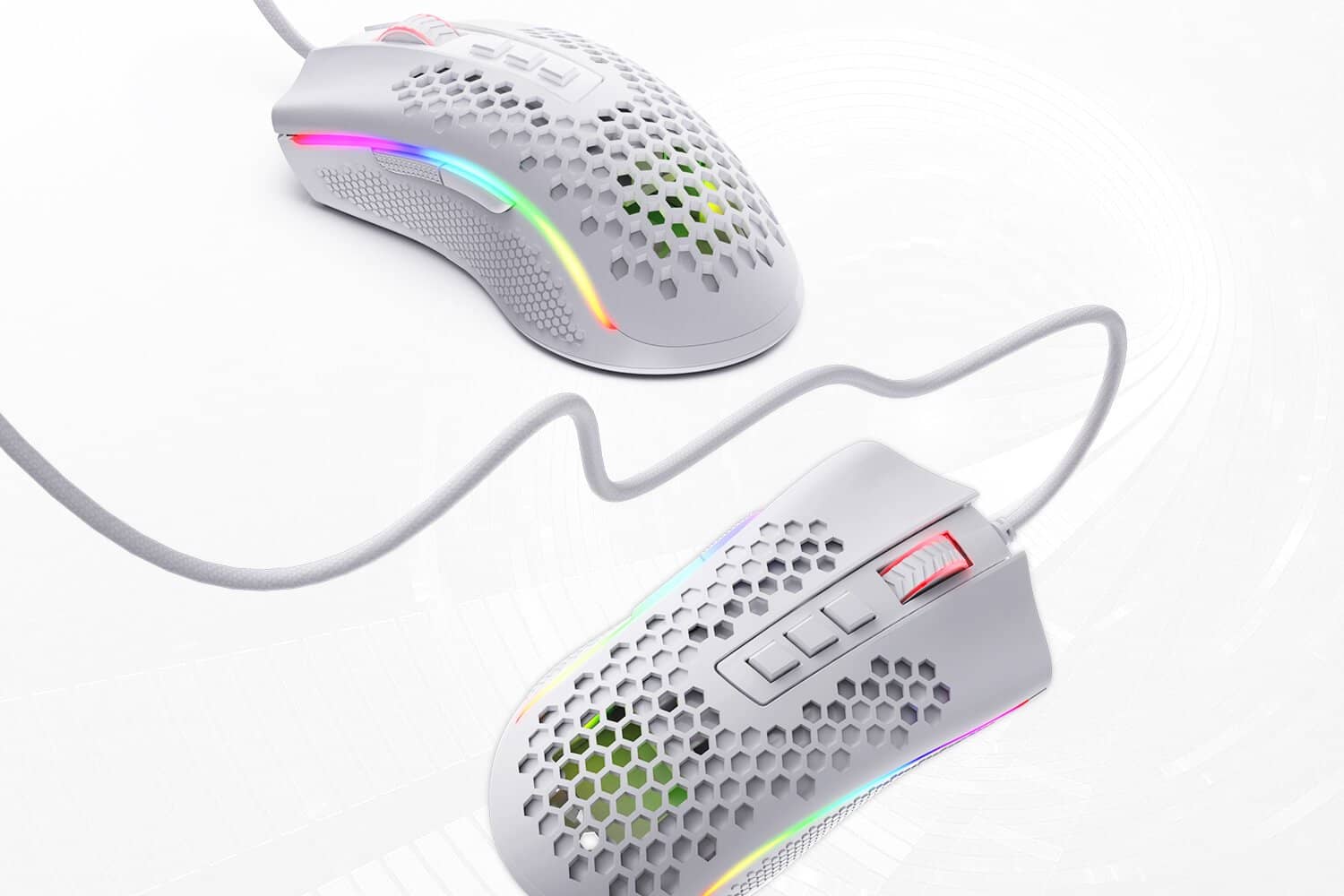 موس گیمینگ ردراگون Redragon STORM M808 White