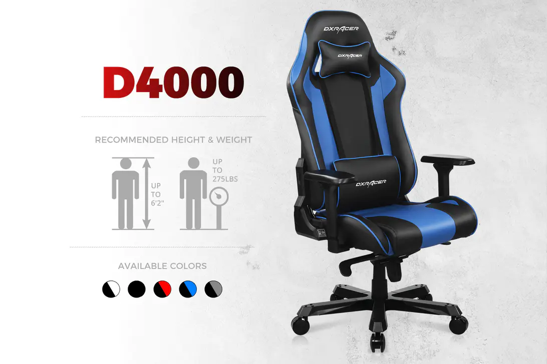 صندلی گیمینگ دی ایکس ریسر سری King مدل OH/D4000/NB