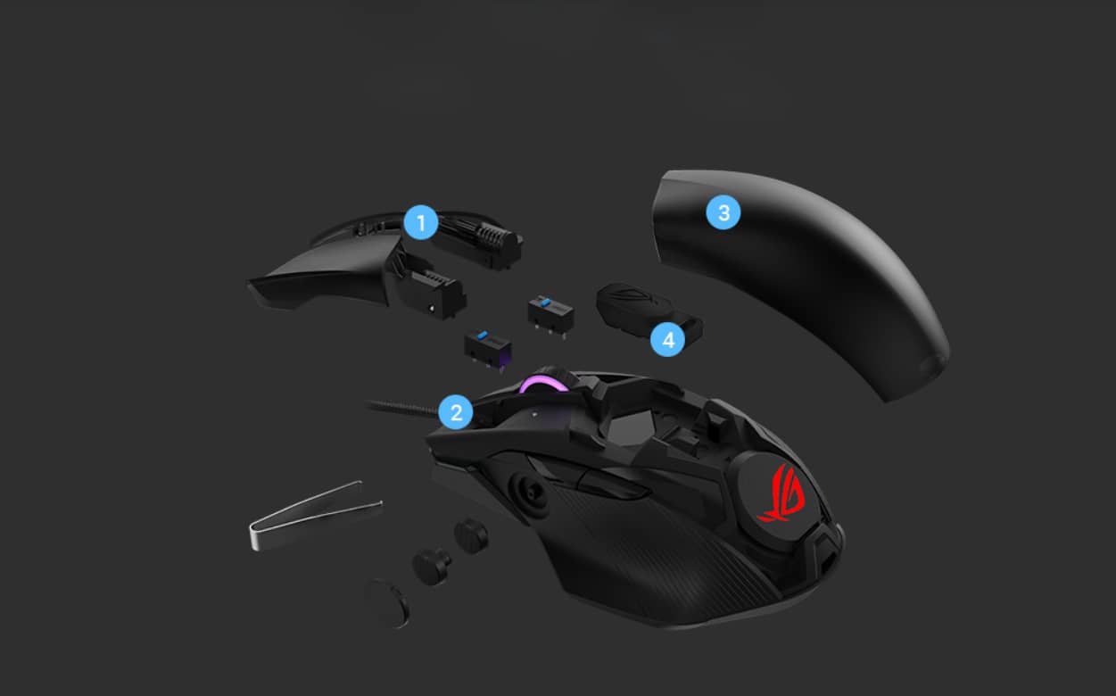 موس گیمینگ ASUS ROG Chakram Core
