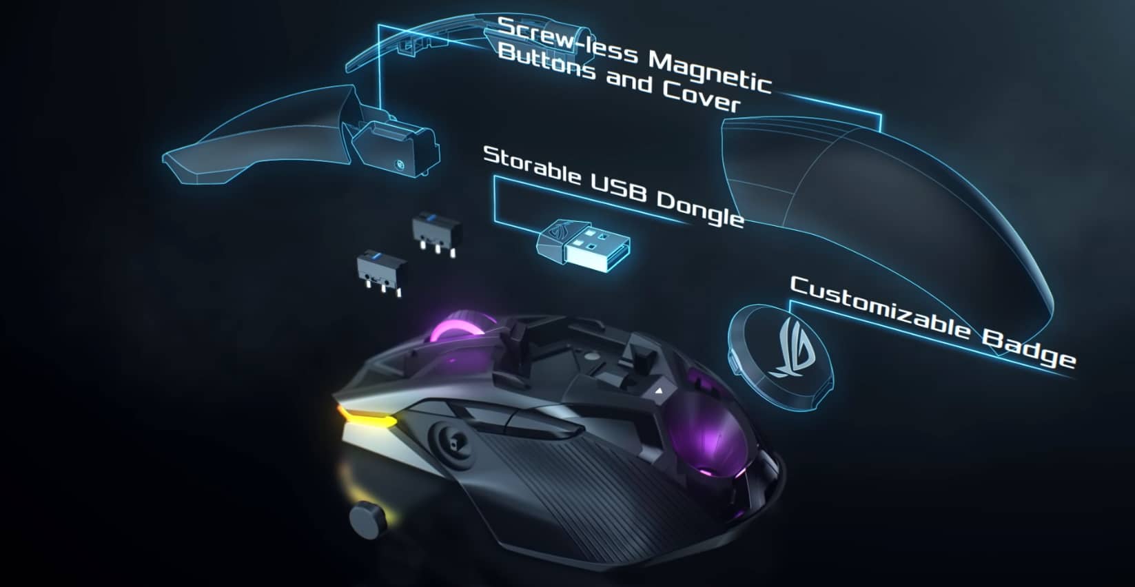 موس گیمینگ ASUS ROG Chakram wireless
