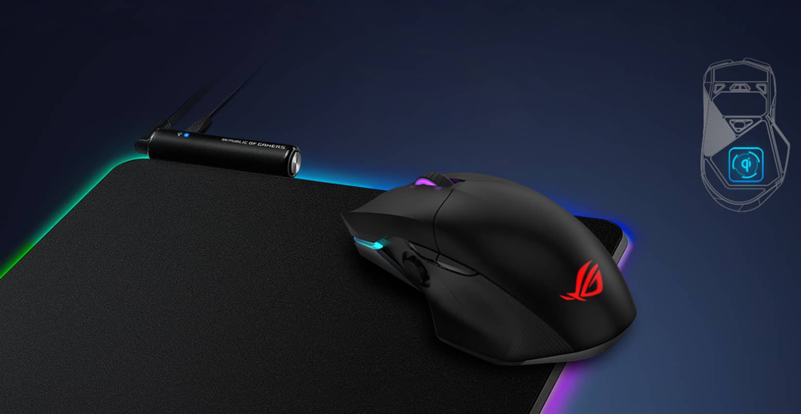 موس گیمینگ ASUS ROG Chakram wireless