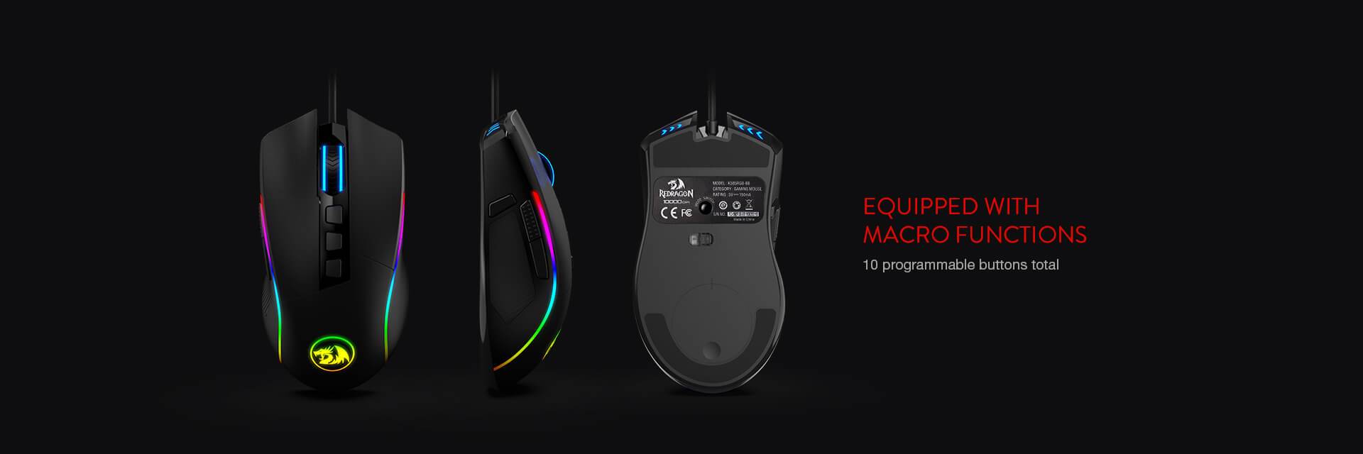 موس گیمینگ ردراگون Redragon Lonewolf2 M721 Pro