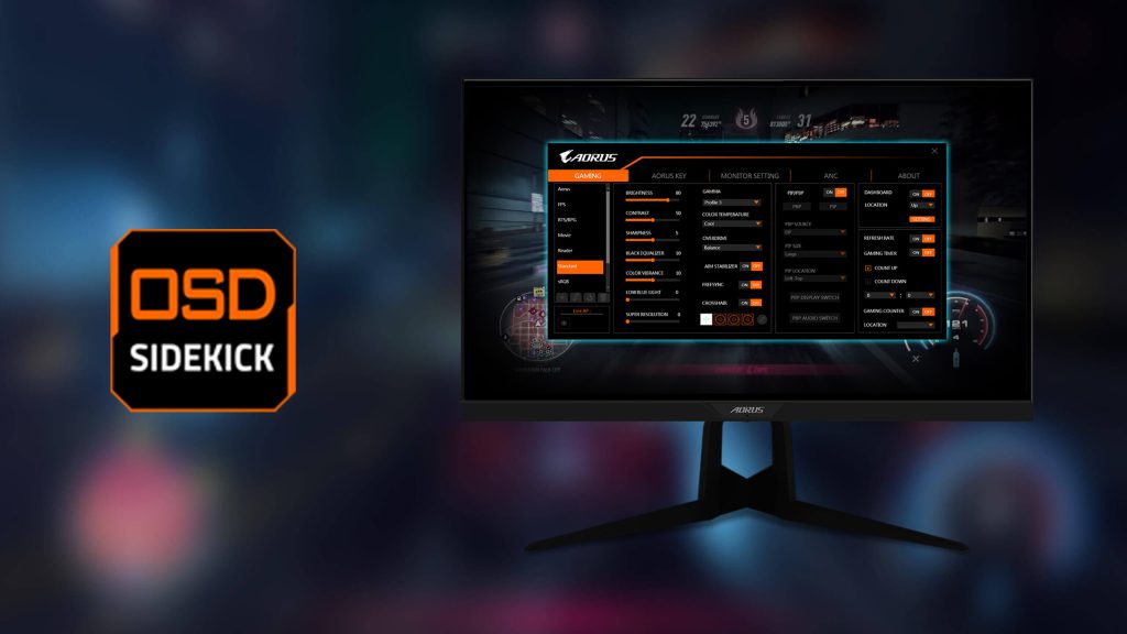 مانیتور گیمینگ آروس AORUS F125F مانیتور گیمینگ آروس AORUS F125F