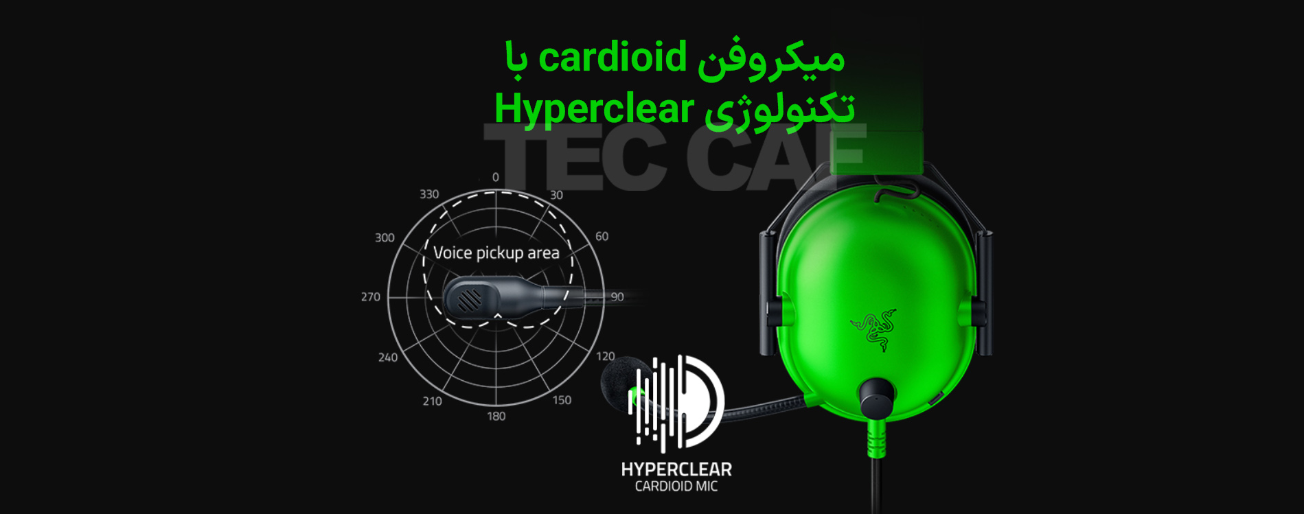 هدست گیمینگ ریزر RAZER Blackshark V2 X Green