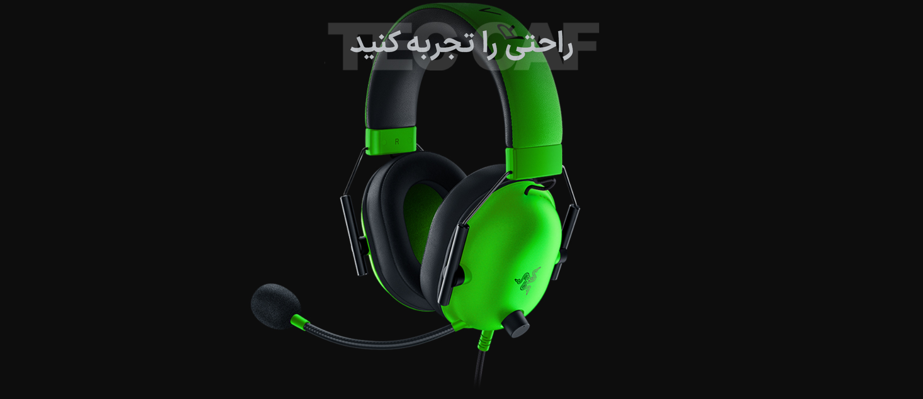 هدست گیمینگ ریزر RAZER Blackshark V2 X Green