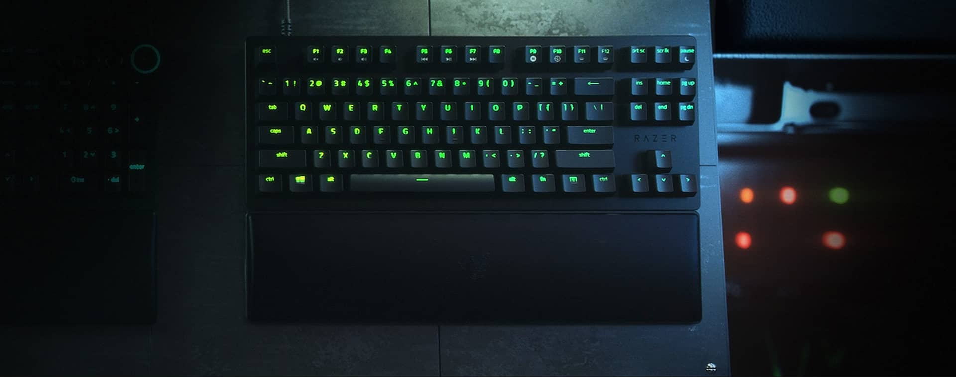 کيبورد گیمینگ ريزر مدل RAZER HUNTSMAN V2 TENKEYLESS