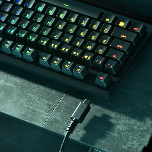 کيبورد گیمینگ ريزر مدل RAZER HUNTSMAN V2 TENKEYLESS