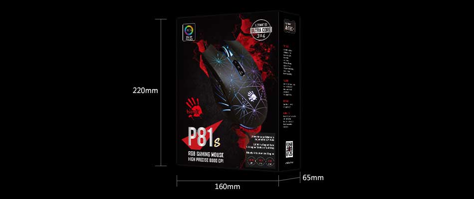 موس گیمینگ ای فورتک A4TECH BLOODY P81s موس گیمینگ ای فورتک A4TECH BLOODY P81s