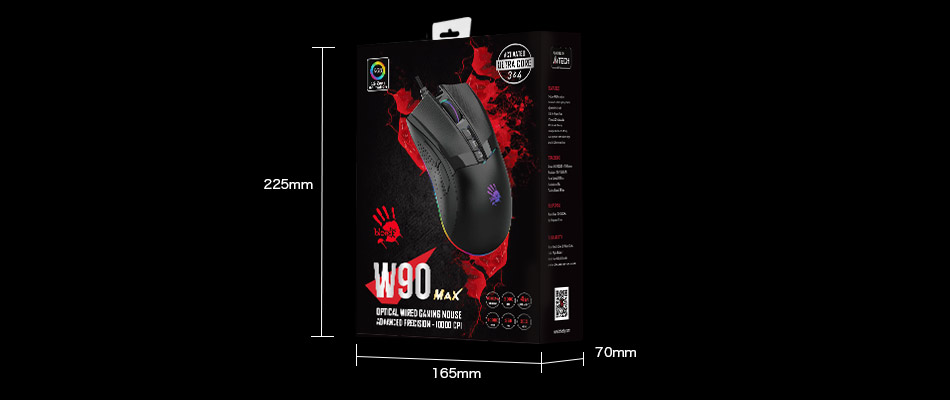 موس گیمینگ ای فورتک A4TECH BLOODY W90 Max موس گیمینگ ای فورتک A4TECH BLOODY W90 Max