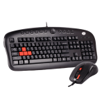 باندل موس و کیبورد گیمینگ ای فورتک مدل A4TECH KX-2810