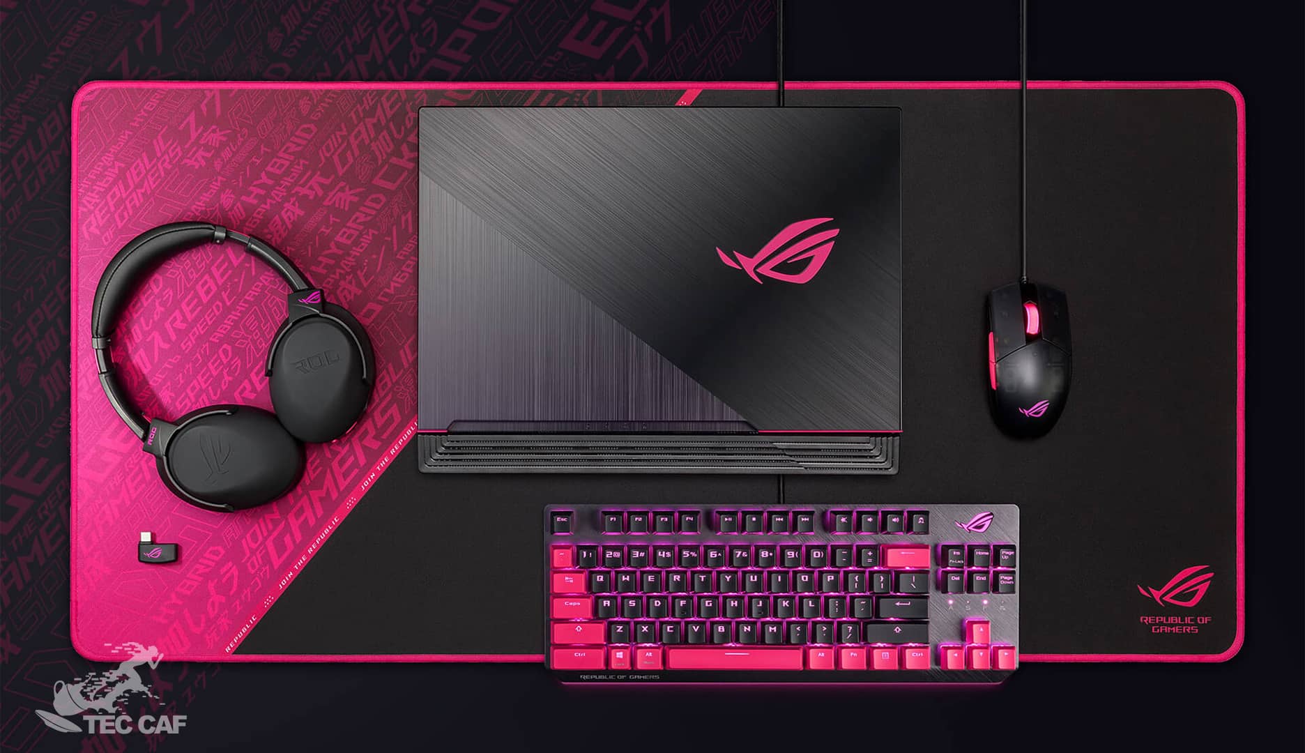 موس پد ASUS MOUSEPAD ROG SHEATH Electro Punk