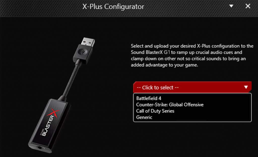 کارت صدای کریتیو Sound BlasterX G1