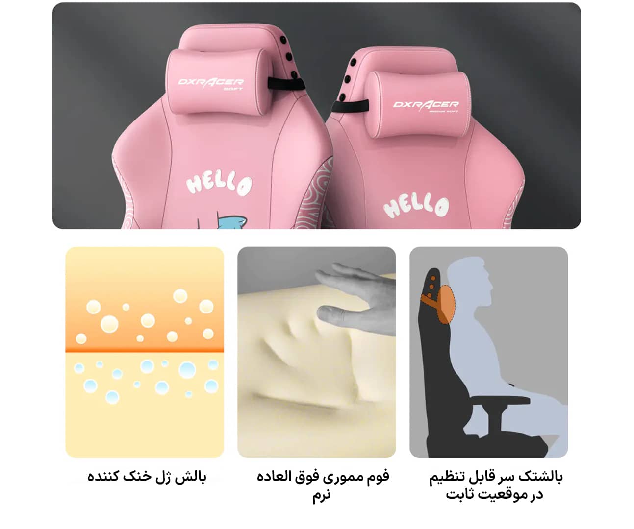 صندلی گیمینگ دی ایکس ریسر سری کرفت مدل Dxracer Craft D5000-P
