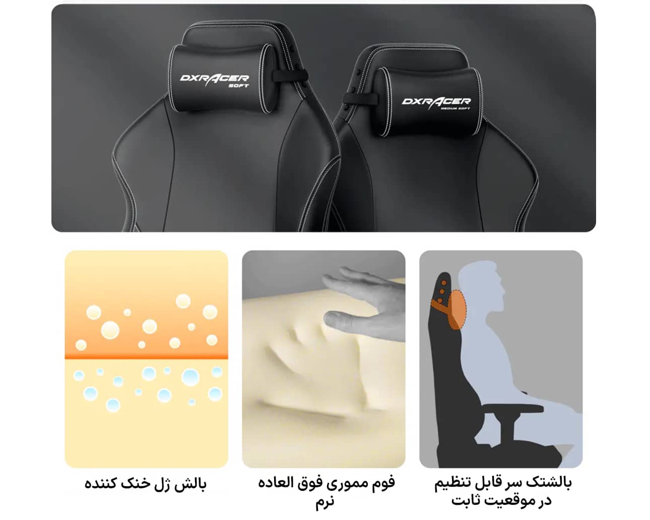 صندلی گیمینگ دی ایکس ریسر سری کرفت مدل Dxracer Craft D5000-N