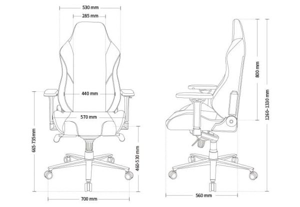 صندلی گیمینگ دی ایکس ریسر سری کرفت مدل Dxracer Craft D5000-N