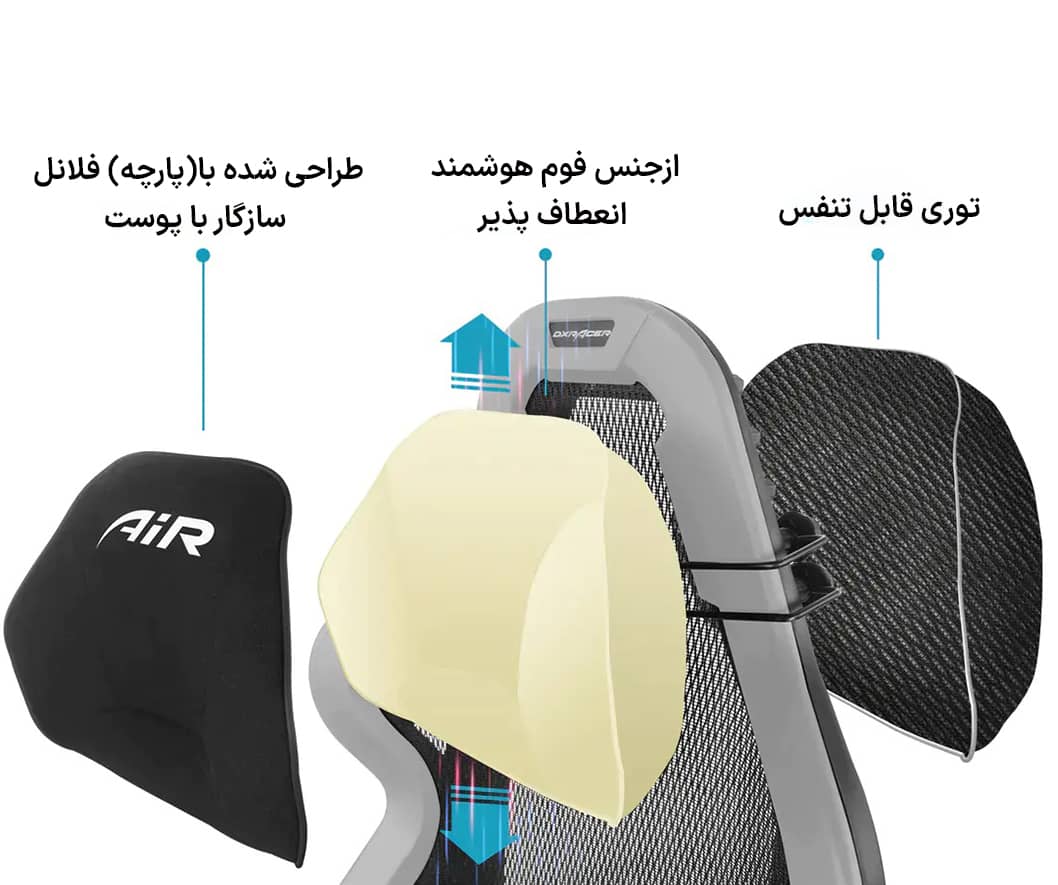 صندلی گیمینگ دی ایکس ریسر سری Air مدل OH/D7100/GN.G