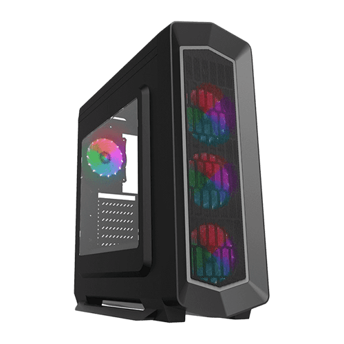کیس کامپیوتر گیم مکس GAME MAX Asgard RGB (G516) رنگ مشکی