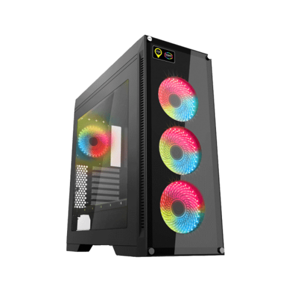 کیس گیمینگ گیم مکس GAMEMAX Rainbow M911 رنگ مشکی