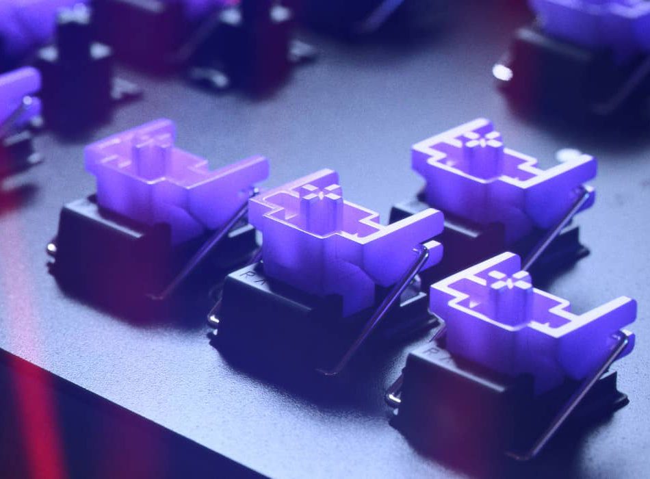 کيبورد گیمینگ ريزر مدل RAZER Huntsman TKL V2 Perpel Switch