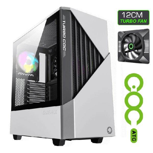 کیس گیمینگ گیم مکس Gamemax Contac COC WB رنگ سفید