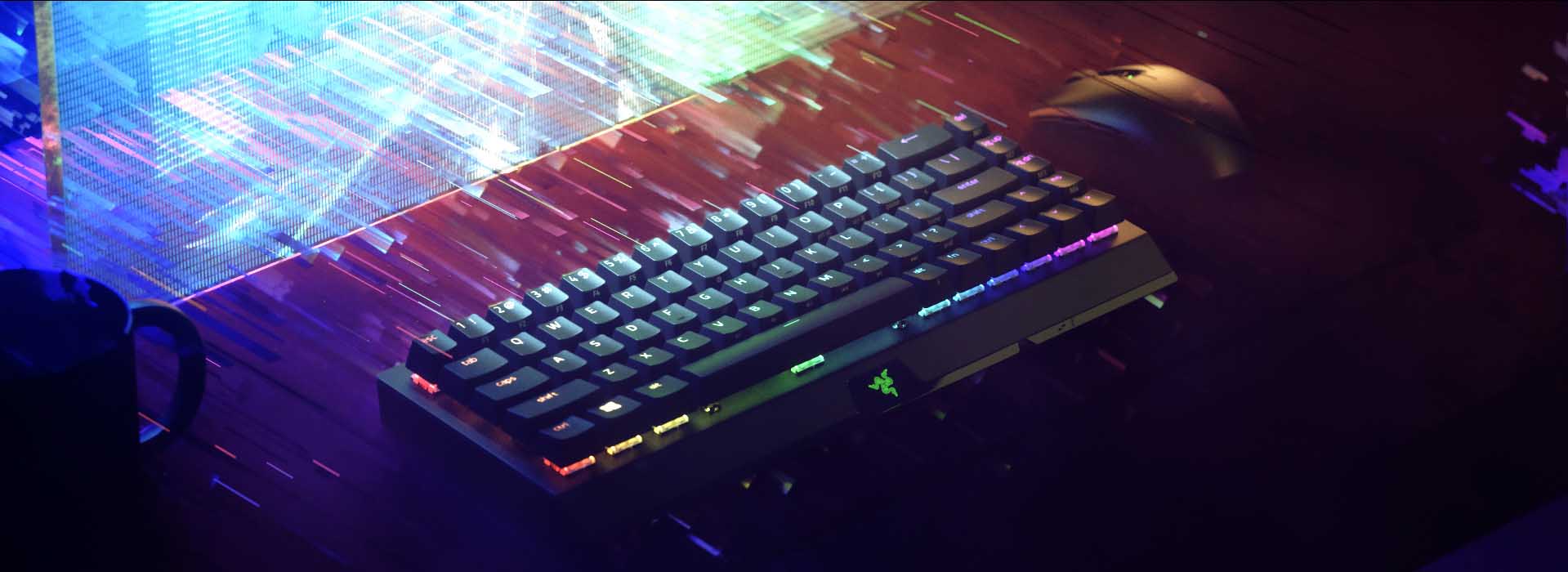 کيبورد گیمینگ ريزر Razer Blackwidow V3 Mini Yellow Switch