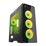 کیس گیمینگ گیم مکس GAMEMAX Rainbow M911 رنگ مشکی