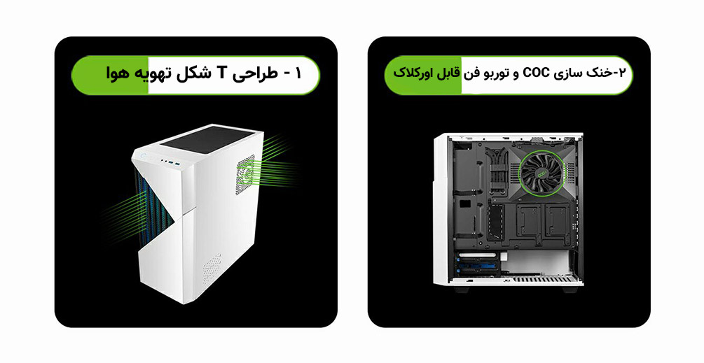 کیس گیمینگ گیم مکس GAMEMAX Contac COC