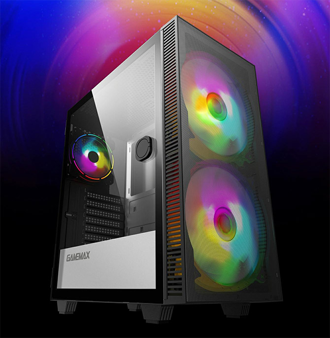 کیس گیمینگ گیم مکس GAMEMAX Aero رنگ مشکی