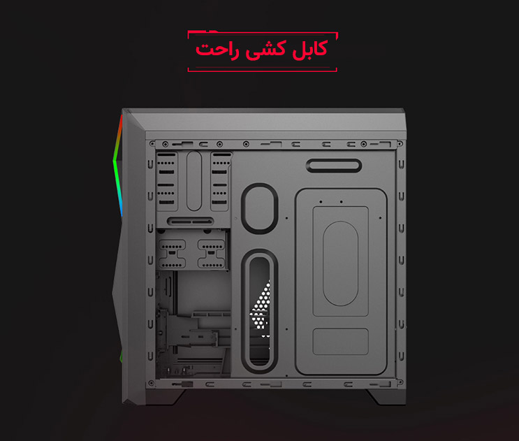 کیس گیمینگ گیم مکس GAMEMAX Ares رنگ مشکی