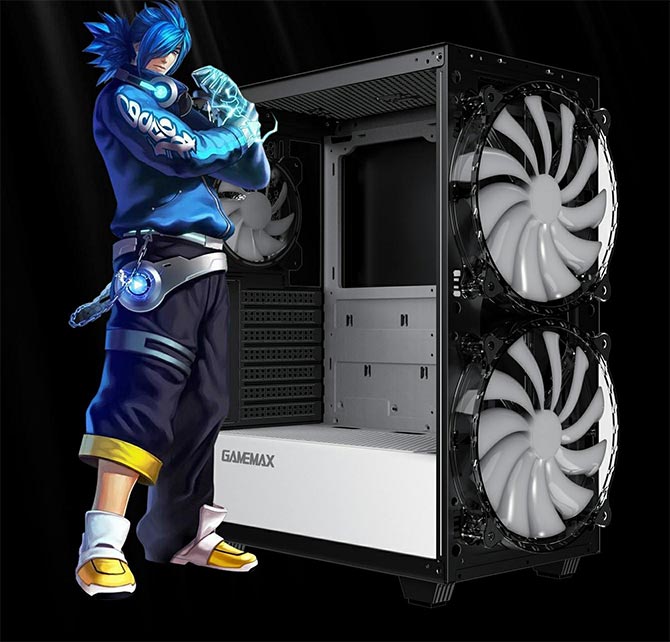 کیس گیمینگ گیم مکس GAMEMAX Aero رنگ مشکی