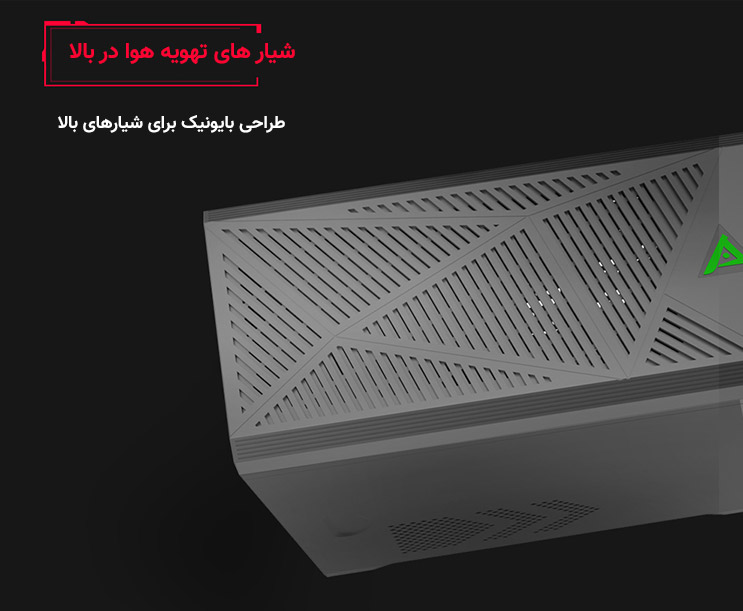 کیس گیمینگ گیم مکس GAMEMAX Ares رنگ مشکی