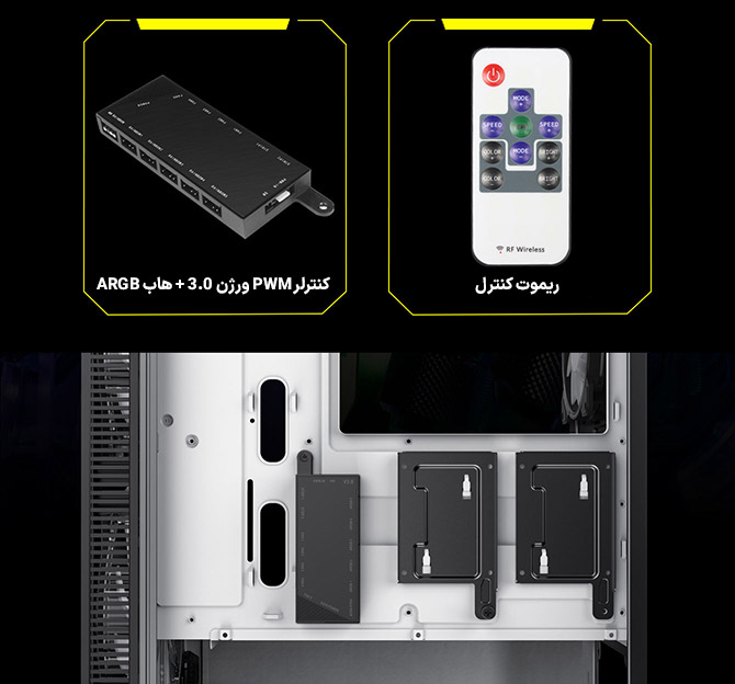 کیس گیمینگ گیم مکس GAMEMAX Aero رنگ مشکی