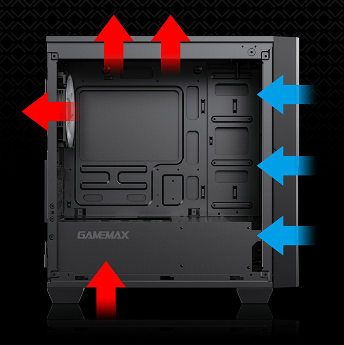 کیس گیمینگ گیم مکس GAMEMAX CYCLOPS BR