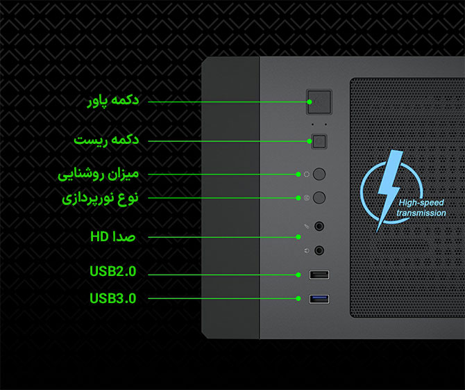 کیس گیمینگ گیم مکس GAMEMAX CYCLOPS BR