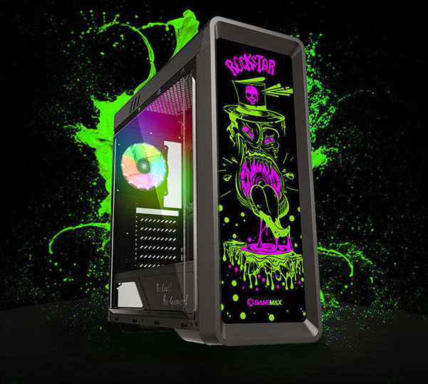 کیس گیمینگ گیم مکس GAMEMAX Rockstar RGB رنگ مشکی