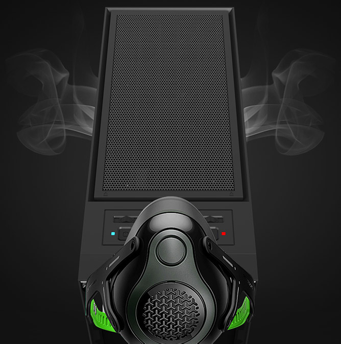 کیس گیمینگ گیم مکس GAMEMAX Rainbow M911 رنگ مشکی