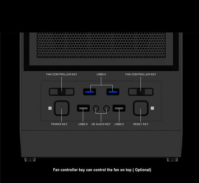کیس گیمینگ گیم مکس GAMEMAX Rainbow M911 رنگ مشکی