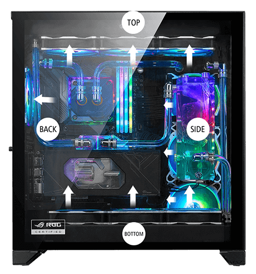 کیس گیمینگ لیان لی Lian Li O11 Dynamic ROG Certify XL کیس گیمینگ لیان لی Lian Li O11 Dynamic ROG Certify XL