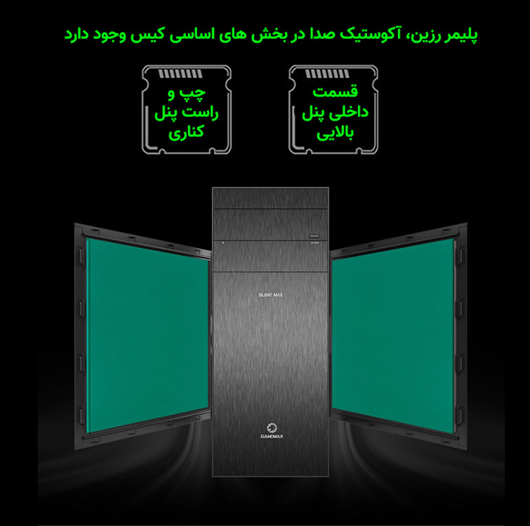 کیس گیم مکس GAMEMAX Silent MAX