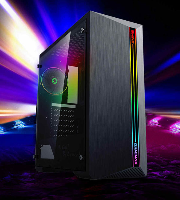کیس گیمینگ گیم مکس GAMEMAX Shine رنگ مشکی