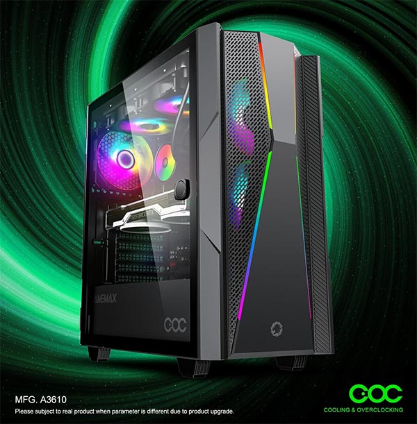 کیس گیمینگ گیم مکس GAMEMAX Typhoon COC رنگ مشکی