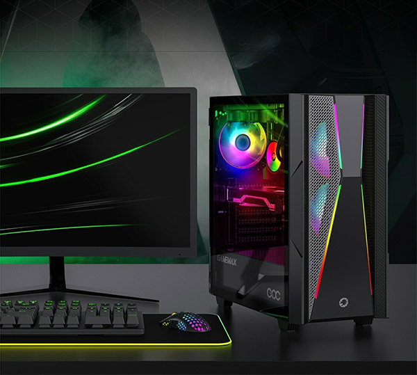 کیس گیمینگ گیم مکس GAMEMAX Typhoon COC رنگ مشکی