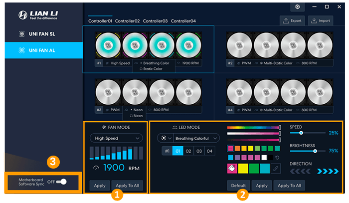 فن کیس لیان لی Lian Li UNI Fan AL 120 Triple
